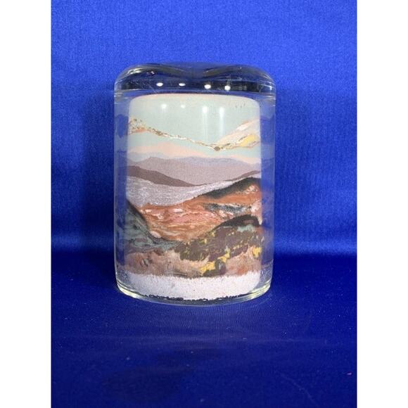 Vintage Sand Painting Art Jar Landscape Design Souvenir - Picture 4 of 7